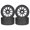 Black Big four, variant on Yihuala Remote Control Car Beadlock for 1/16 Scale Remote Control Car for Vehicles Crawlers Enthusiasts