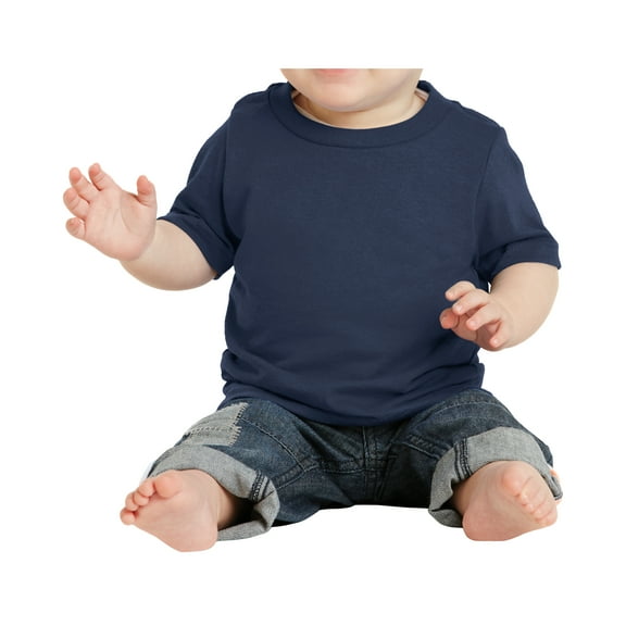 Yellow Rooster Infant Core Cotton Little Baby T-Shirts Navy 12M