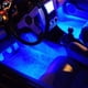 thumbnail image 5 of Tira de luz interior de automóvil LED RGB de 4 piezas, kit de iluminación ambiental debajo del tablero con control remoto, luces decorativas de neón de 16 colores para los pies, tiras de LED, 5 of 7