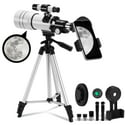 Topvision Portable 70mm Refractor Telescope with Phone Adapter & Tripod