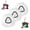 3pcs, variant on 3 Pack Mop Replacement Heads For O-Ceda Mop Replace Head EasyWrin Spin Mop Heads Replacements, Microfiber Spin Mop Refills, Easy Cleaning Mop Head Replacement (White-3 Mop Heads) 3pcs