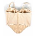 thumbnail image 5 of AJGRHE Women's 3D Flower Top Spaghetti Strap Boned Bustier Corset Top | Handmade 3D Floral Corset, Push Up Cup, Sleeveless Going Out Top for Halloween Party Wedding Nightclub Beige S, 5 of 7