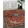 thumbnail image 2 of Ahgly Company Indoor Rectangle Traditional Orange Salmon Pink Persian Area Rugs, 7' x 10', 2 of 6