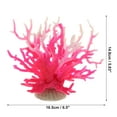 thumbnail image 4 of Decoración de arrecife de coral, mini decoración de coral sintético para decoración de acuario, rosa blanco, 6.5 x 5.83 pulgadas, 4 of 7