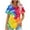Multicolor Tops for Summer_b, variant on jtjvou Women's Oversize Short Sleeve Tops Going out Tops for Teen Tie Dye Print Blouse Round Neck Tees Lady Trendy Fashion Summer Multicolor,L