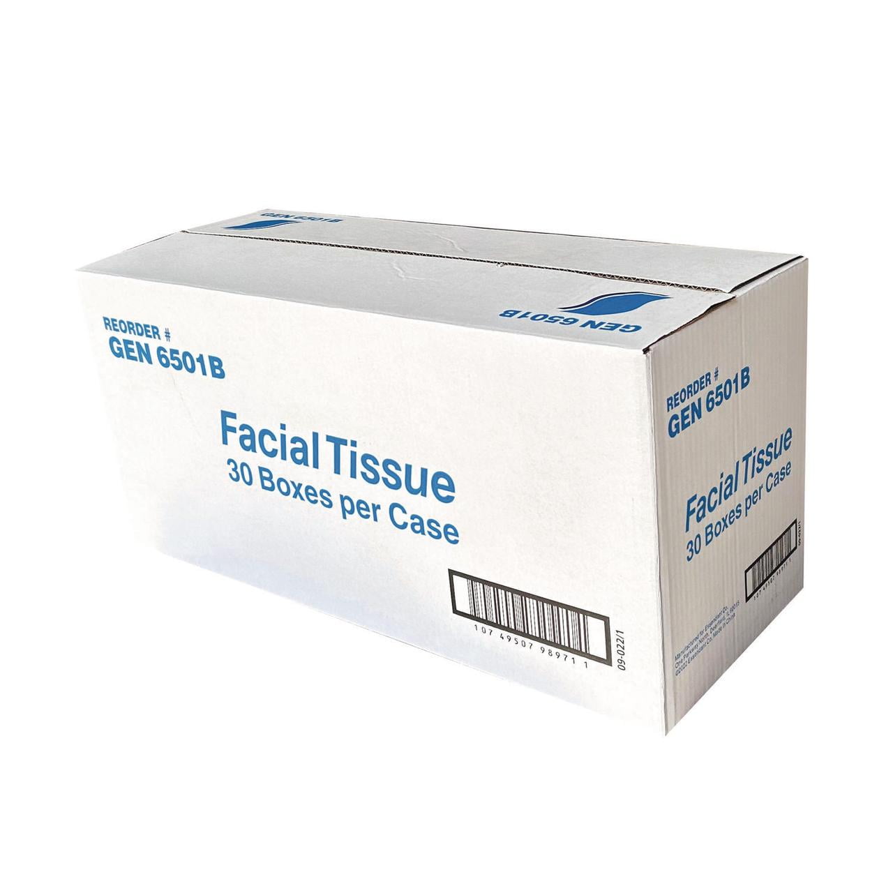 GEN Strong 2-Ply Facial Tissue, White, Flat Box, 100 Sheets GEN Strong 2-Ply Facial Tissue, White, Flat Box, 100 Sheets