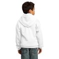 thumbnail image 2 of Port & Co Teen Unisex Regular Plain Long Sleeves Sweatshirt White Medium, 2 of 5