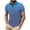 Blue, variant on Maean Men's V Neck T Shirts Short Sleeve Basic Tee Summer Casual Solid Color Dressy Shirts M-4XL