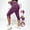 Wine women high waisted capri pants a1, variant on Cagogo Women High Waisted Capri Pants Summer Casual Loose Slim Fit Cropped Jeans Stretch Solid Capri Trousers for Beach Work Lounge with Pockets Fashion Clothes, Navy 2XL