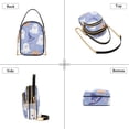 thumbnail image 3 of FORMRS Crossbody Bag for Women Quilted Travel Shoulder Cell Phone Purse with Chain Strap Handbag, Blue Halloween, 3 of 7