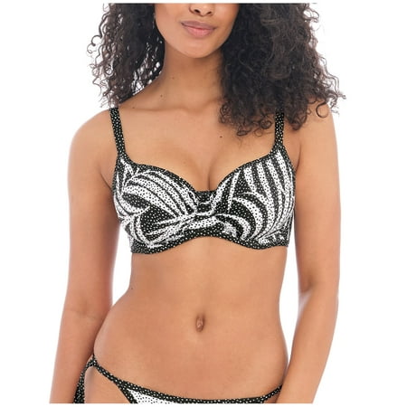 

Freya Gemini Palm Sweetheart Padded Underwire Bikini Top (200503) 34F Mono