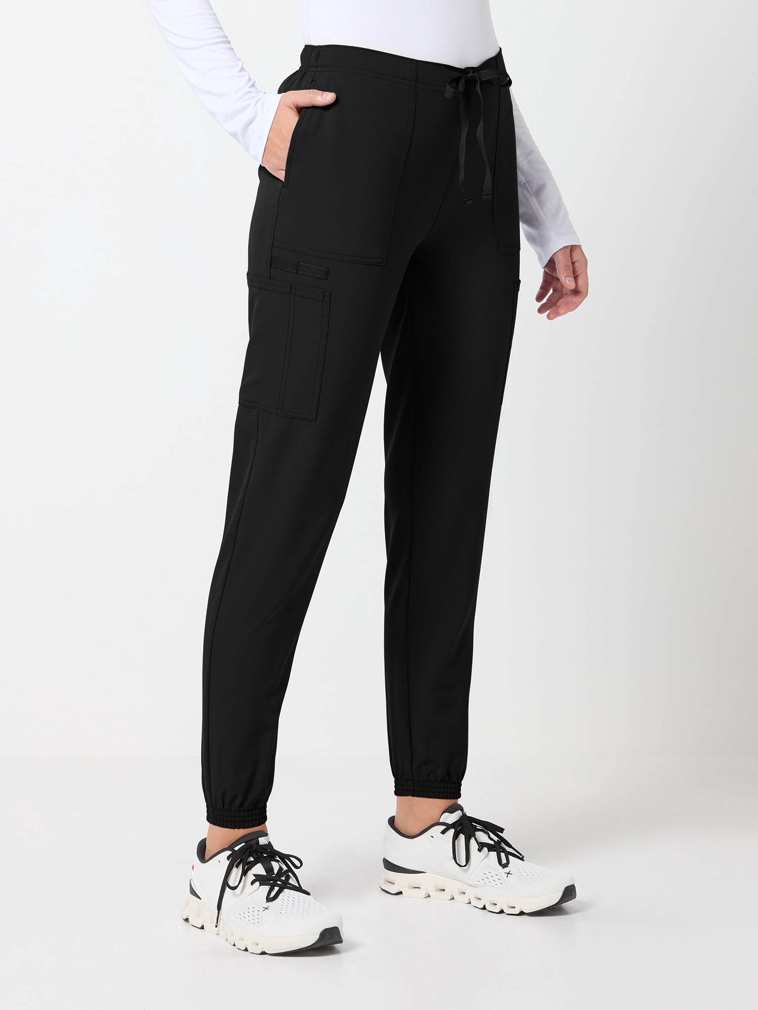 Scrubstar Core Essentials Women’s Drawstring Cargo Jogger Scrub Pant, Sizes XS–3XL