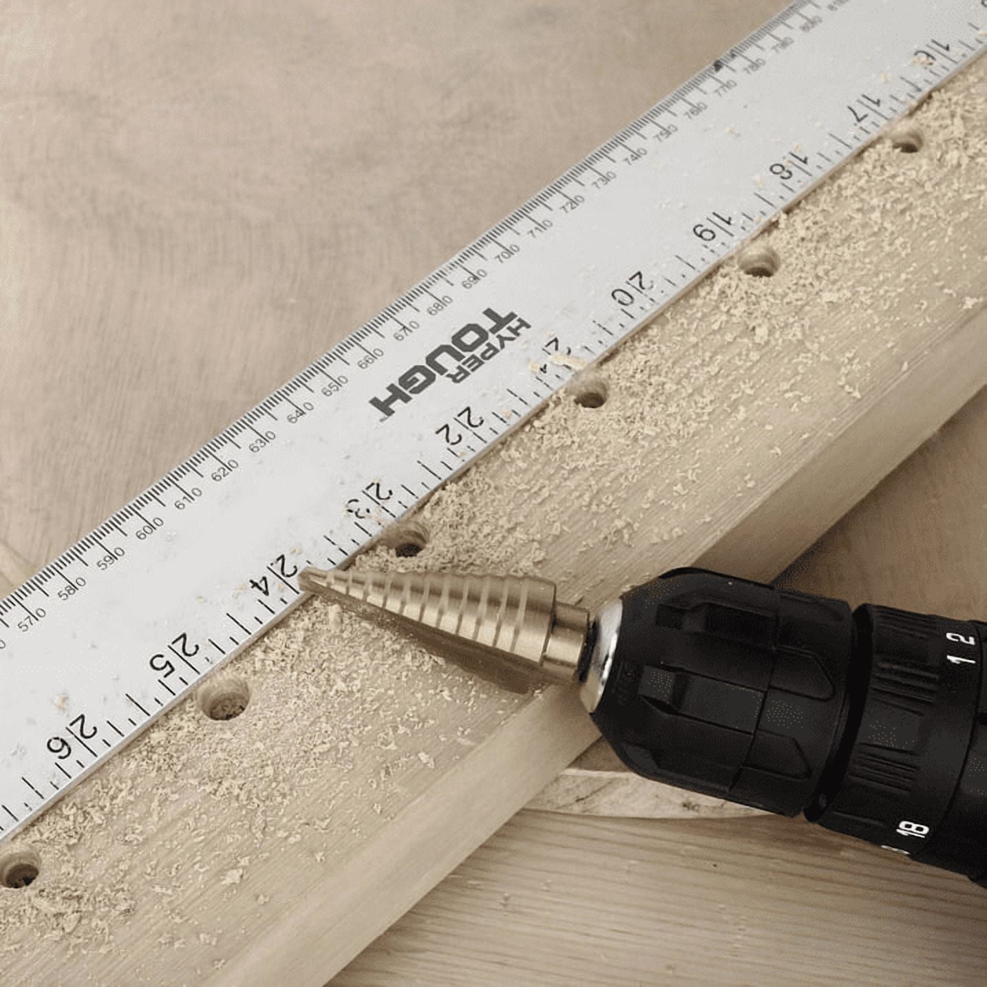 Hyper Tough 12-Step Split Point Titanium Coated Drill Bit, 3/16 - 7/8-inch, Model 42536, HYPERTOUGH PL HT STEP DRILL BIT