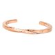 thumbnail image 5 of de material acero Inoxidable, Brazalete Nunca Te , Cuadrado Brazalete Abierto para Mujeres Hombres, s s Regalos - oro and rosa Fernando Pulsera espiral de acero de titanio, 5 of 7
