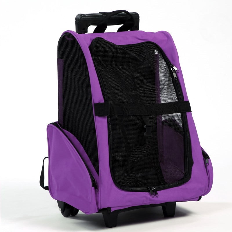 dog rolling backpack