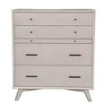 thumbnail image 3 of Flynn Mid Century Modern 4 Drawer Multifunction Chest w/Pull Out Tray, Gray, 3 of 7