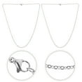 10Pcs Stainless Steel Mens Necklace Chains with Lobster Clasp