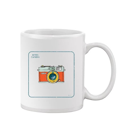 Retro Camera With Vintage Lense. Mug  -Image by Shutterstock,