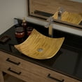 thumbnail image 3 of The MR Direct 892 Bamboo Vessel Sink with 721 Faucet and Pop-Up Drain in Chrome, 3 of 9