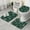 Dark Green Christmas, variant on Dark Green Christmas Tree Pattern Bathroom Rugs Sets 3 Piece,Toilet Cover Set,Absorbent Non Slip Bathroom Mats Sets with U-Shaped Contour Rug Toilet Rug Set