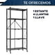 thumbnail image 2 of Estante de Almacenamiento 5 niveles Plegable de Acero al carbón con Ruedas, 2 of 9