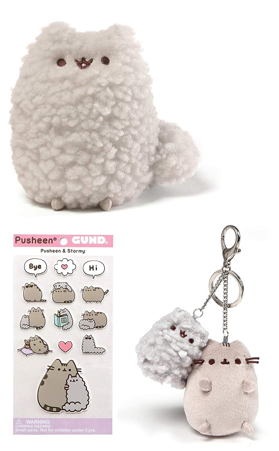 Pusheen Stormy Backpack Clip Plush Keychain 