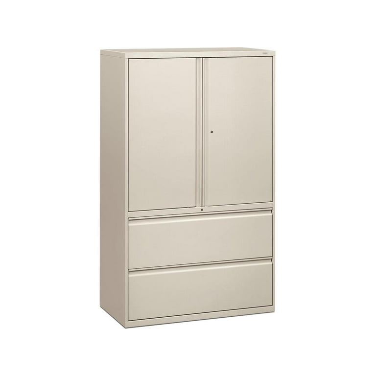 HON 800 Series Wide Lateral File with Storage Cabinet - 2-Drawer - 42