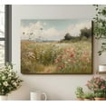 thumbnail image 2 of Vintage Wildflowers Landscape Wall Art Farmhouse Cottage Canvas Wall Decor Nature Country Floral Painting Picture Rustic Flower Poster Prints Artwork for Office Living Room Bedroom Bathroom, 2 of 6