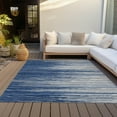thumbnail image 6 of Addison Rugs Chantille Indoor/Outdoor Transitional Stripes Navy Washable Rectangle Rug, 8' x 10', 6 of 6