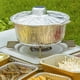 thumbnail image 3 of 6 sartenes redondas de aluminio con tapa, calentamiento rápido y uniforme, recipiente versátil para hornear alimentos, sartén de aluminio, olla de camping de papel de aluminio., 3 of 8