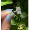 thumbnail image 5 of SOLITAIRE JEWELS 3.1Ct Oval Cut Moissanite Solitaire 4 Prong Engagement Ring Solid 18K Yellow Gold, 5 of 5