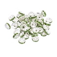 thumbnail image 1 of Unique Bargains 8mm Spacer Beads, 100pcs Bead Spacers Rhinestone Round Bulk Beads for Jewelry Making, Green, 1 of 5