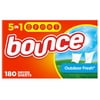 Bounce Dryer Sheets, Outdoor Fresh Scent, 180 Count