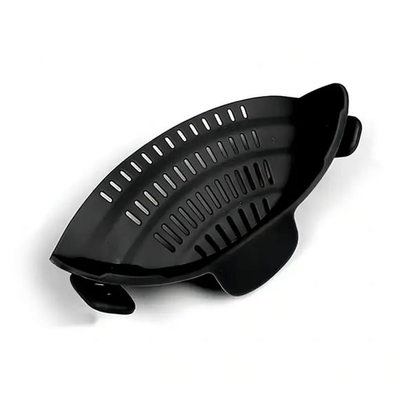 Wide Mouth Pan Strainer with Clamp Anti-Spill Leakage Noodle Water Filter Kitchen Accessories