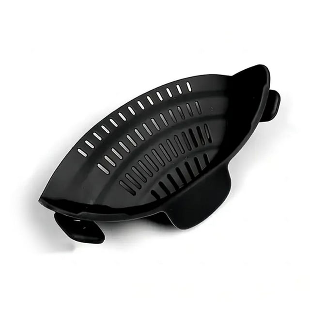 Wide Mouth Pan Strainer with Clamp Anti-Spill Leakage Noodle Water Filter Kitchen Accessories