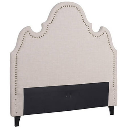 Best Master Furniture Emili Upholstered Fabric Headboard, Tan,