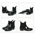 thumbnail image 4 of Botas de goma, botas de lluvia impermeables con botines para mujer, 4 of 6