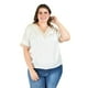 thumbnail image 5 of Blusa de chifon con encaje Roman Fashion /Tallas Extras, 009 (Blanco) blanco 38, 5 of 7