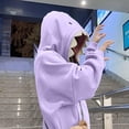 thumbnail image 3 of Unisex Shark Tooth Hoodie Pullover Loose Long Sleeve Oversized Hooded Sweatshirt for Men Women Cute Streetwear Tops with Pocket S‑XXL, 3 of 7
