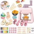 thumbnail image 3 of Diy Colourful Clay Pasta Machine  Kid Pretend Play Simulation Hamburg Machine Set for Girl Toys Gift, 3 of 13