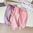 thumbnail image 5 of Gubotare Toddler Girl Wide Leg Sweatpants Girls Kids Jogger Sweatpants Baggy Elastic High Waist Wide Leg Long Pants Casual Straight Trousers Size 4T 5T (Pink,4-5 Years), 5 of 9