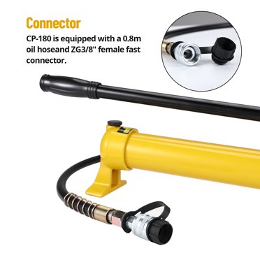 CP-180 Manual Hydraulic Hand Pump - Portable Hydraulic Pump For Jacks & Tools