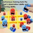 thumbnail image 4 of Big Eat Small Tic Tac Toe Juego de mesa, 2 jugadores Azul Rojo Gobblet Gobblers Sorpresa Tic Tac Toe Juego de mesa Juegos familiares para jugar y un juego clásico Decoración del hogar oso de fresa Electrónica, 4 of 5