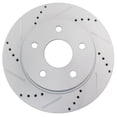 thumbnail image 5 of Geelife Drilled Slotted Front Coated Brake Rotor for Chrysler, 5 of 9