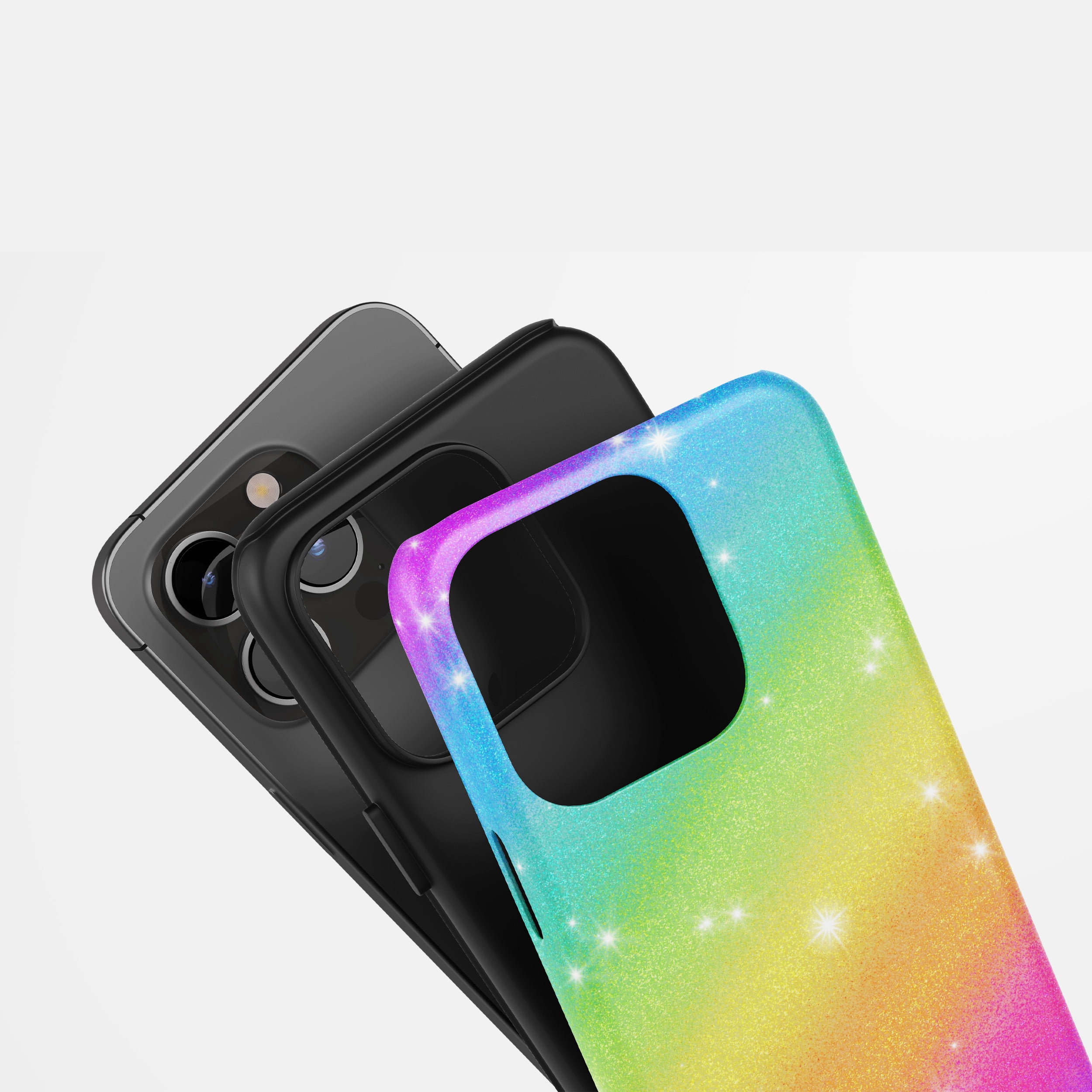 Rainbow Glitter Sparkle for All iPhone Series Tough Phone Case
