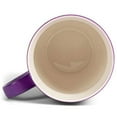 thumbnail image 3 of Purple White Two Toned Ombre Matte 10 ounce Ceramic Stoneware Coffee Cup Mug Set 4, 3 of 3