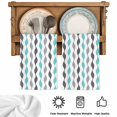 thumbnail image 5 of Teal Grey Striped Kitchen Towels Set of 3, Modern Abstract Geometric Stripes Absorbent Dish Towels for Kitchen, Microfiber Hand Towel, Quick Drying Tea Towel for Cleaning Decorative Dishcloths, 5 of 7