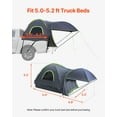 thumbnail image 3 of VEVOR Tienda de campaña para camión de 1,5 a 1,6 m, impermeable, PU2000, para 2 o 3 personas, 3 of 9