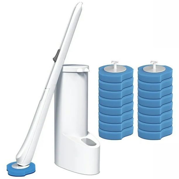 Toystoory Experiencia de limpieza de 8 piezas con accesorios desechables para escobilla de baño desechables TODO en 1 Suministros de limpieza para el hogar 1 juego de escobilla de baño.