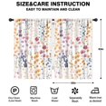 thumbnail image 2 of Blackout Kids Curtains,Pioneer Flower Floral Print Pattern Childrens Insulated Curtains Set Of 2,Bedroom Essentials,Toddler Room Decor 42"x63", 2 of 5